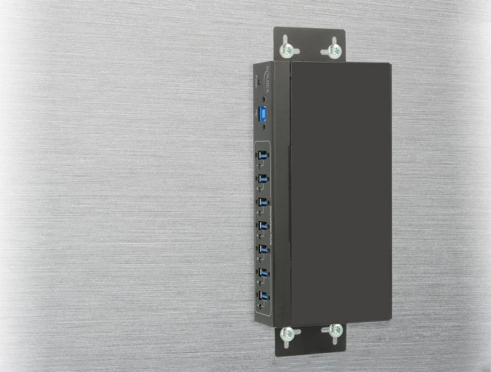DeLOCK Industrial Railmount USB-Hub, 7x USB-A 3.0, USB-B 3.0 [Buchse]