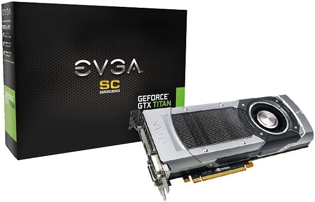 EVGA GeForce GTX Titan Superclocked, 6GB GDDR5, 2x DVI, HDMI, DP