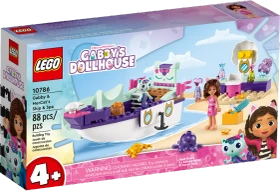 LEGO Gabbys Puppenhaus - Gabbys und Meerkätzchens Schiff und Spa