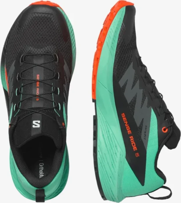 Salomon Sense Ride 5 black/bay/cherry tomato (Herren)