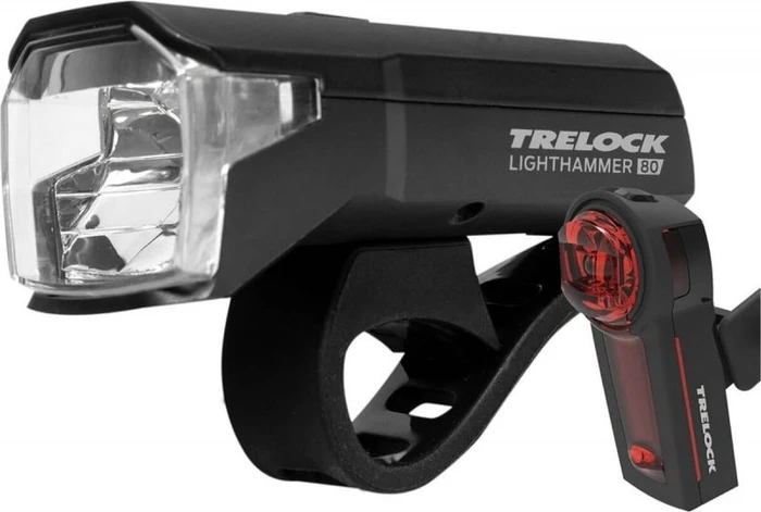 Trelock LS 480 Lighthammer 80 + Vector Signal Beleuchtungsset (8006202)
