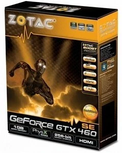 Zotac GeForce GTX 460 SE, 1GB GDDR5, 2x DVI, HDMI, DP
