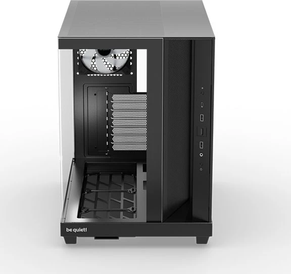 be quiet! Light Base 500 LX Black, schwarz, Glasfenster