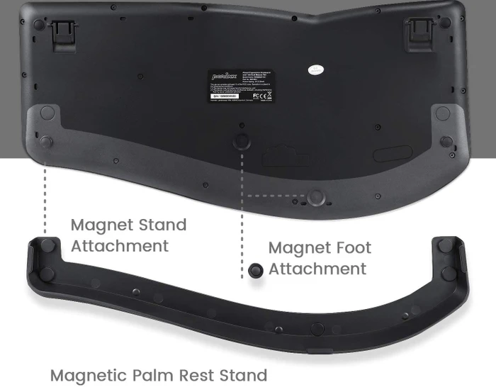 Perixx Periduo 605 Wireless Ergonomic Split Keyboard and Vertical Mouse Combo schwarz, USB, UK