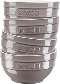 Zwilling Staub Ceramique Schüssel rund 14cm antik-grau, 4 Stück