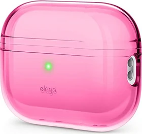 Elago Clear Case für Apple AirPods Pro 2 Neon Hot Pink