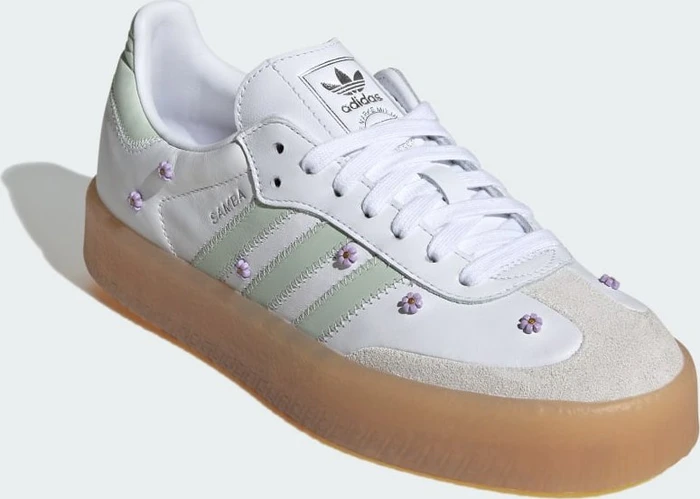 adidas Sambae cloud white/linen green/gum (Damen)
