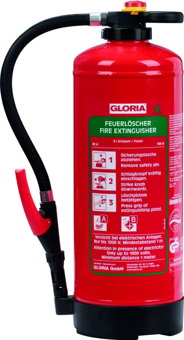 Gloria Pro-Line fluorfreier Schaumfeuerlöscher SKA+ 9 PRO