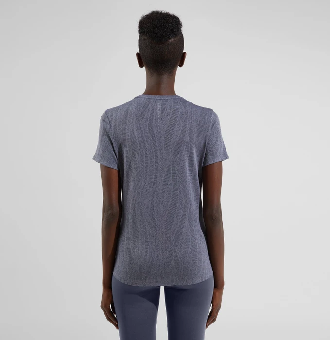 Odlo Zeroweight Engineered Chill-Tec Funktionsshirt kurzarm folkstone gray melange (Damen)