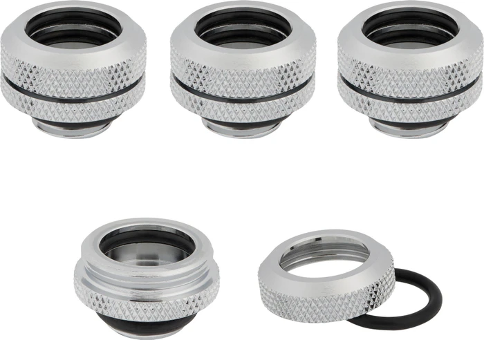 Corsair Hydro X Series XF Hardline, OD Fitting G1/4" auf 14mm, chrome, 4er-Pack