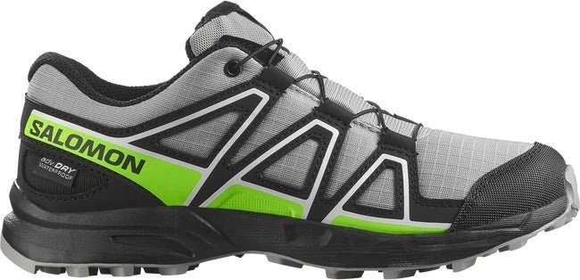 Salomon Speedcross Waterproof alloy/black/green gecko (Junior)