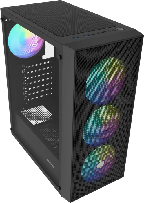 Natec Fury Shobo SH8F ARGB, Glasfenster