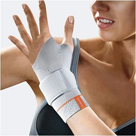 Sporlastic Manudyn Handgelenkbandage rechts Größe M platinum, 1 Stück