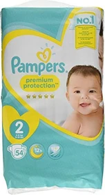 Pampers Premium Protection New Baby Gr.2 Einwegwindel, 3-6kg, 54 Stück