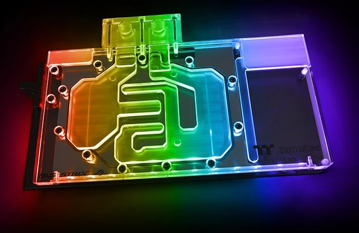 Thermaltake Pacific V-RTX 3080/3090 Plus ASUS ROG GPU Block mit Backplate, transparent
