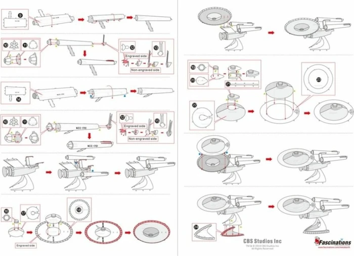 Fascinations Metal Earth Star Trek Enterprise NCC-1701