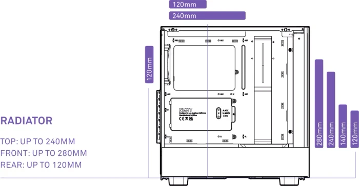 NZXT H5 Flow RGB, weiß, Glasfenster