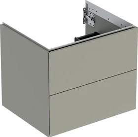 Geberit ONE Unterschrank für Waschtisch, mit zwei Schubladen, 60cm, greige/lackiert matt