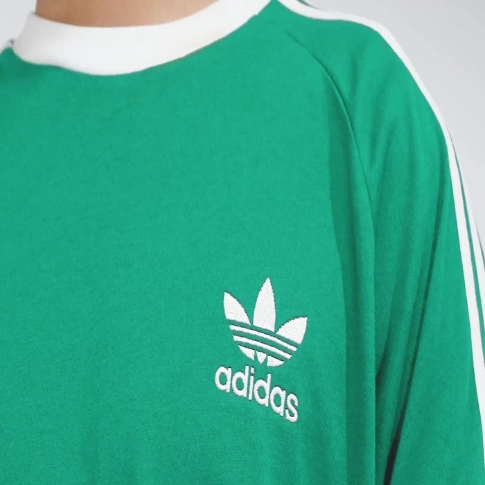 adidas Adicolor Classics 3-Streifen T-Shirt kurzarm collegiate green (Herren)