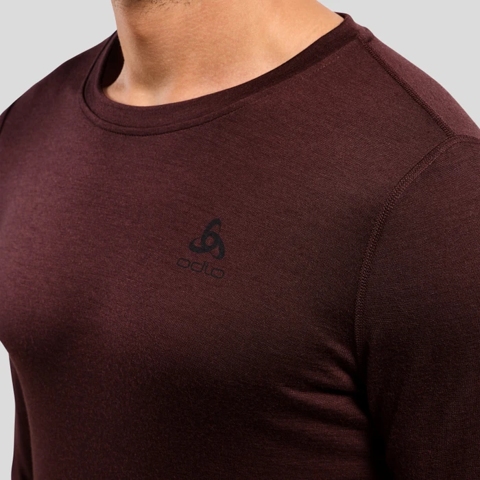 Odlo Natural Merino 200 Baselayer Funktionsshirt langarm fudge (Herren)