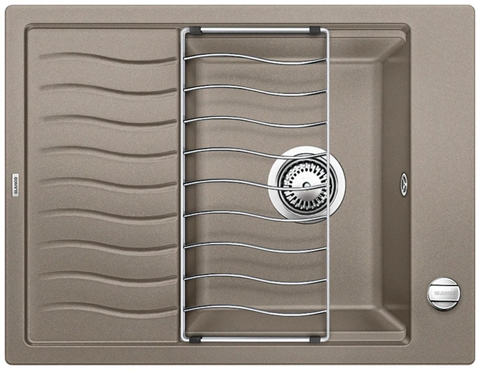 Blanco Elon 45 S Becken reversibel mit Ablauffernbedienung tartufo