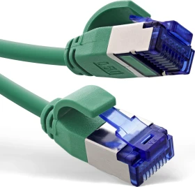 InLine Patchkabel Slim, PoE 87W, TPE (LSZH) flexibel, Cat6a, S/FTP, RJ-45/RJ-45, 25m, grün