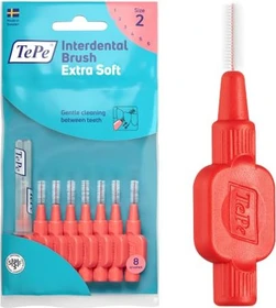 TePe x-soft Interdentalbürste rot, 8 Stück