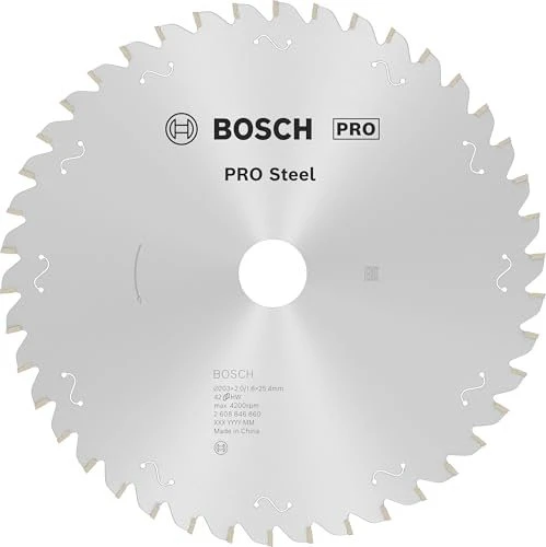 Bosch Professional PRO Steel Kreissägeblatt 42Z, 203x1.4x25.4mm, 1 Stück