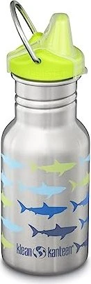 Klean Kanteen Kid Classic Sippy Cap Trinkflasche 355ml shark fade