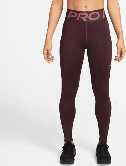 Nike Pro Sculpt Hose lang burgundy crush/white (Damen)