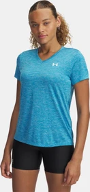 Under Armour Tech V Twist Funktionsshirt kurzarm ether blue/white (Damen)