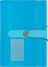 Herlitz easy orga to go Fächermappe, 12 Fächer, A4, blau/transparent
