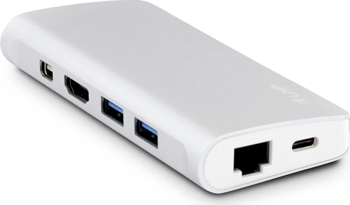 LMP USB-C Travel Dock, 9-Port, USB-C 3.0 [Stecker], silber