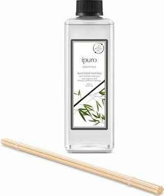 Ipuro Essentials Black Bamboo Duftstäbchen Refill, 500ml