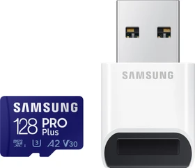 Samsung PRO Plus R160/W120 128GB USB-Kit, UHS-I U3, A2, Class 10