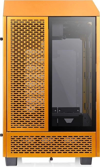 Thermaltake The Tower 100 Metallic Gold, orange, Glasfenster, Mini-ITX