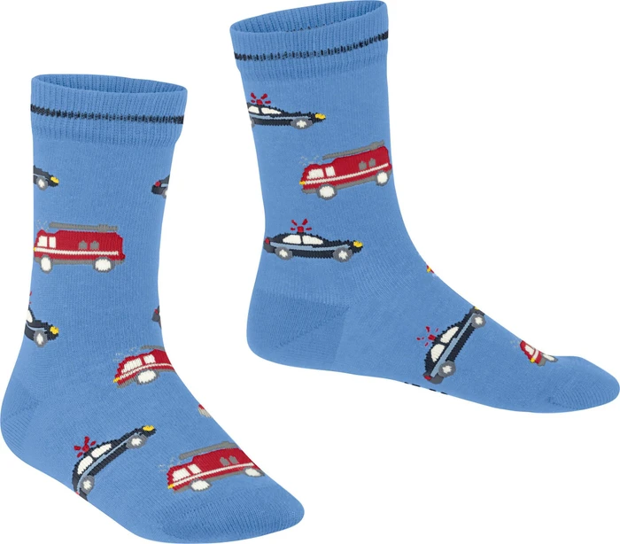 Falke Police and Fire Cars Socken blue note (Junior)