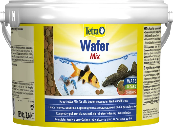 Tetra Wafer Mix Hauptfutter für Bodenfische und Krebse, 1.85kg, 3.60l
