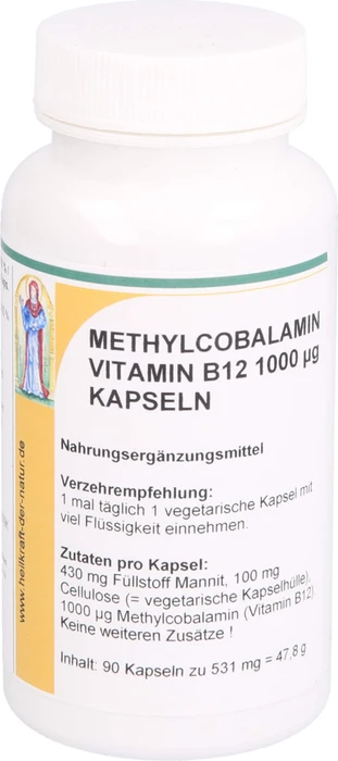 Reinhildis-Apotheke Methylcobalamin Vitamin B12 1000µg Kapseln, 90 Stück