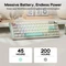 Epomaker TH65 Wireless, Retro White, grau, LEDs RGB, hot-swap, Epomaker Crystal Tactile Silent, USB/Bluetooth, US Vorschaubild