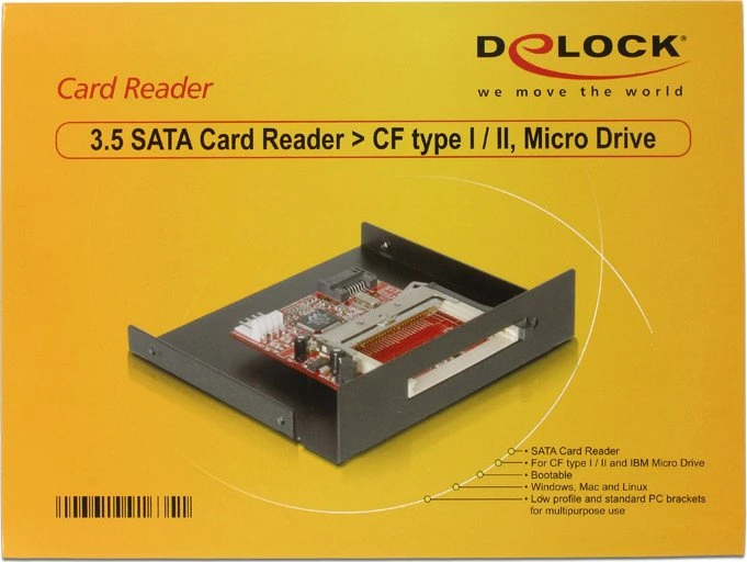 DeLOCK Single-Slot-Cardreader, SATA 7-Pin [Stecker]