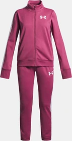 Under Armour Strick Trainingsanzug fuchsia dusk/white (Junior)