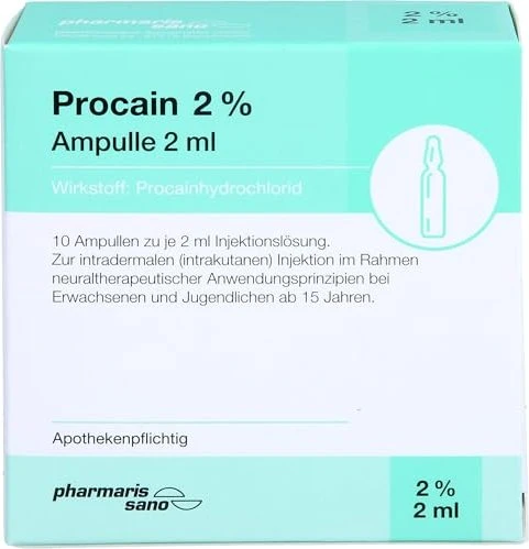 medphano Procain pharmarissano 2% Injektionslösung Ampullen, 20ml