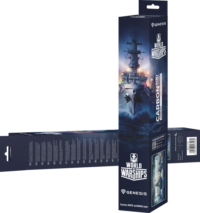Genesis Carbon 500 Maxi WOWS Armada - Official World of Warships Mousepad, 900x450mm