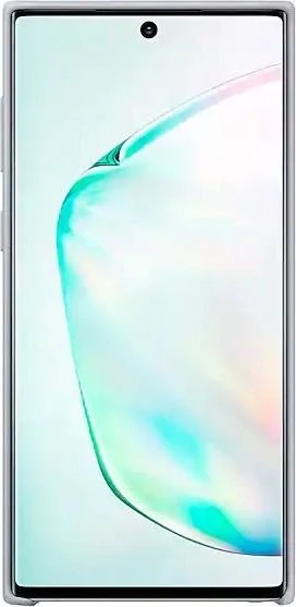 Samsung Silicone Cover für Galaxy Note 10 silber