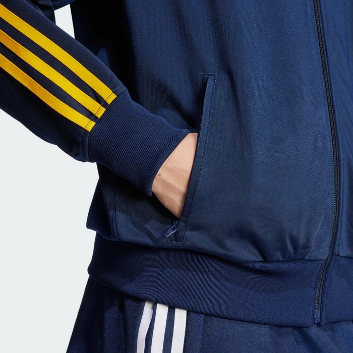 adidas Adicolor Classics Loose Firebird Originals Trainingsjacke night indigo/crew yellow (Damen)