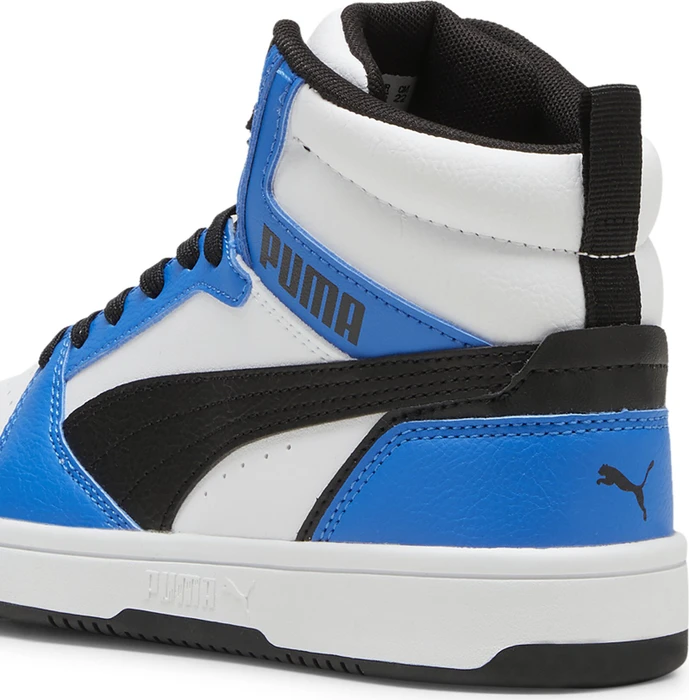 Puma Rebound V6 Mid puma white/puma black/racing blue (Junior)
