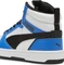 Puma Rebound V6 Mid puma white/puma black/racing blue (Junior) Vorschaubild
