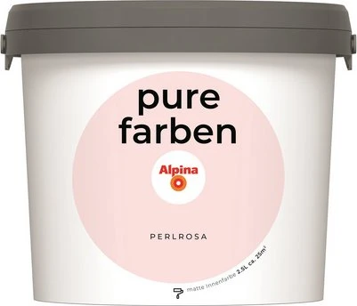 Alpina Farben Pure Farben Perlrosa innen rosa, 2.5l