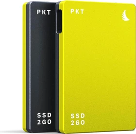 Angelbird SSD2go PKT MK3 portable SSD, schwarz/gelb, 2.5", 2TB, USB-C 3.2